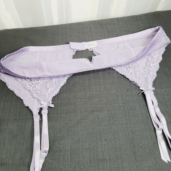 * garter belt 3X women's plus size floral lace 42" with stretch purpleb - Picture 5 of 9
